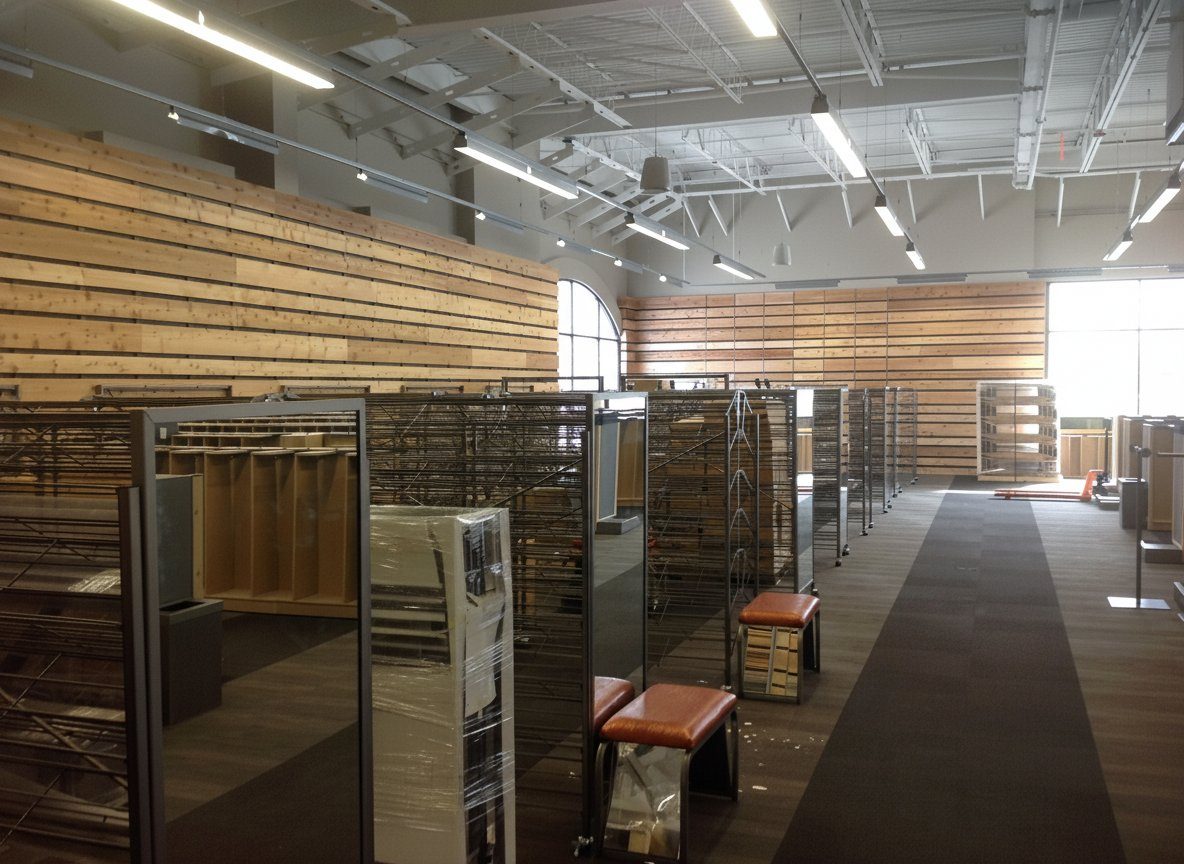 DSW construction progress, Collegeville, PA